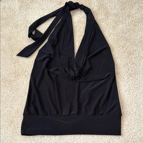Venus Black Halter Top - Picture 1 of 5
